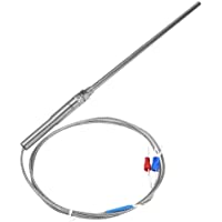 Sonda tipo K Thermoelement M8 rosca sensor de temperatura galvanizado 8 mm de diámetro rosca 0-400 ℃ (1 m)